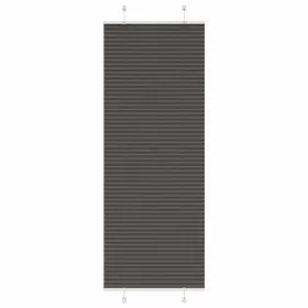   Pliszírozott redőny fekete 80x200 cm szövetszélesség 79,4 cm