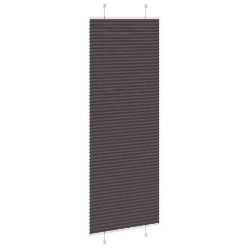 Pliszírozott redőny fekete 80x200 cm szövetszélesség 79,4 cm