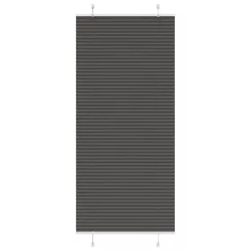   Pliszírozott redőny fekete 90x200 cm szövetszélesség 89,4 cm