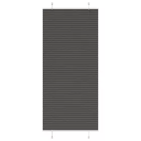   Pliszírozott redőny fekete 95x200 cm szövetszélesség 94,4 cm