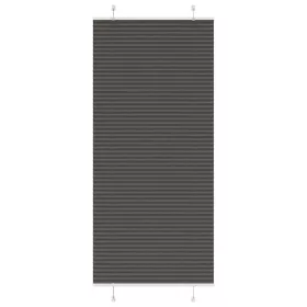   Pliszírozott redőny fekete 100x200 cm szövetszélesség 99,4 cm