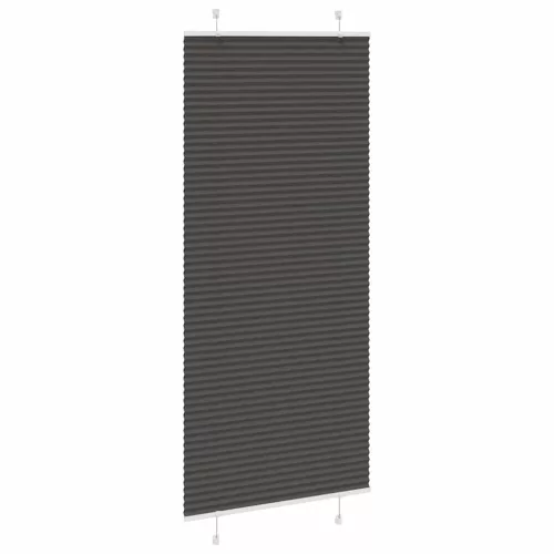 Pliszírozott redőny fekete 100x200 cm szövetszélesség 99,4 cm