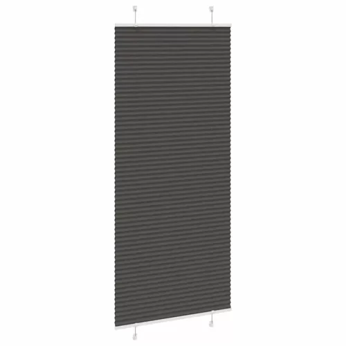 Pliszírozott redőny fekete 100x200 cm szövetszélesség 99,4 cm