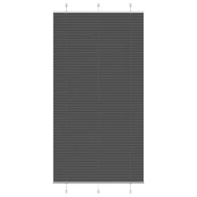   Pliszírozott redőny fekete 105x200 cm szövetszélesség 104,4 cm