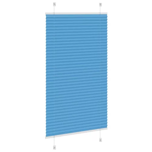Pliszírozott redőny kék 75x100 cm szövetszélesség 74,4 cm