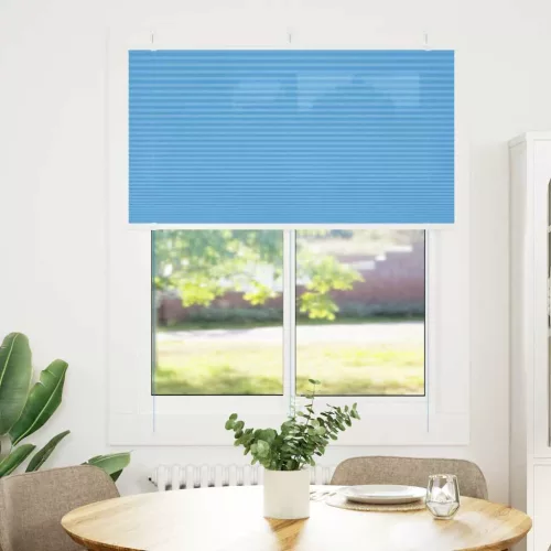 Pliszírozott redőny kék 105x100 cm szövetszélesség 104,4 cm