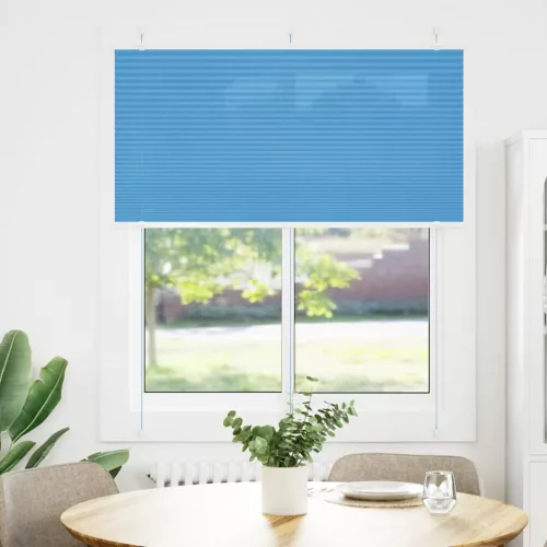 Pliszírozott redőny kék 120x150 cm szövetszélesség 119,4 cm