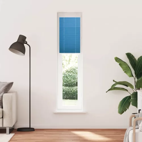Pliszírozott redőny kék 40x200 cm szövetszélesség 39,4 cm