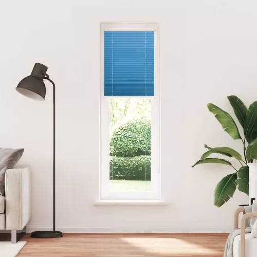 Pliszírozott redőny kék 65x200 cm Szövetszélesség 64,4 cm