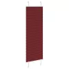 Pliszírozott redőny Bordeaux piros 40x100 cm szövetszélesség
