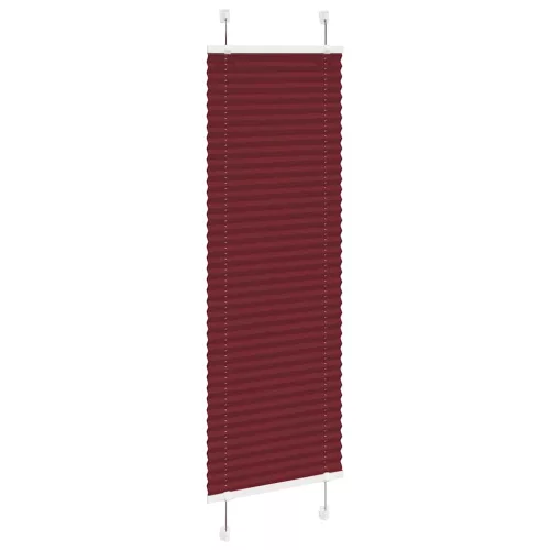 Pliszírozott redőny Bordeaux piros 40x100 cm szövetszélesség