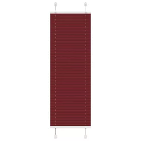   Pliszírozott redőny Bordeaux piros 45x100 cm Szövetszélesség