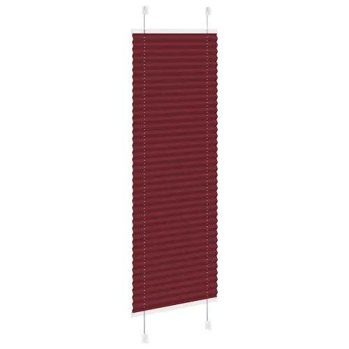 Pliszírozott redőny Bordeaux piros 45x100 cm Szövetszélesség