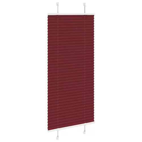 Pliszírozott redőny Bordeaux piros 55x100 cm Szövetszélesség