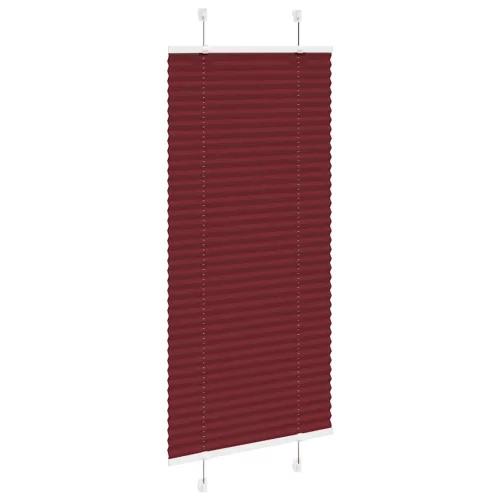 Pliszírozott redőny Bordeaux piros 65x100 cm szövetszélesség