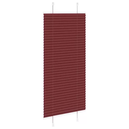 Pliszírozott redőny Bordeaux piros 65x100 cm szövetszélesség