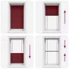 Pliszírozott redőny Bordeaux piros 70x100 cm szövetszélesség