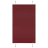 Pliszírozott redőny Bordeaux piros 75x100 cm Szövetszélesség