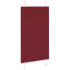 Pliszírozott redőny Bordeaux piros 75x100 cm Szövetszélesség