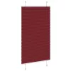 Pliszírozott redőny Bordeaux piros 75x100 cm Szövetszélesség