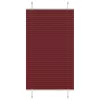 Pliszírozott redőny Bordeaux piros 80x100 cm szövetszélesség