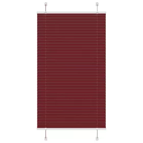   Pliszírozott redőny Bordeaux piros 80x100 cm szövetszélesség