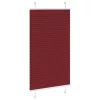 Pliszírozott redőny Bordeaux piros 80x100 cm szövetszélesség