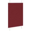 Pliszírozott redőny Bordeaux piros 90x100 cm szövetszélesség