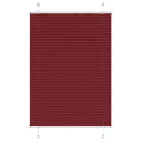   Pliszírozott redőny Bordeaux piros 95x100 cm szövetszélesség