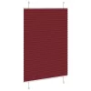 Pliszírozott redőny Bordeaux piros 95x100 cm szövetszélesség