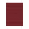 Pliszírozott redőny Bordeaux piros 100x100 cm szövetszélesség