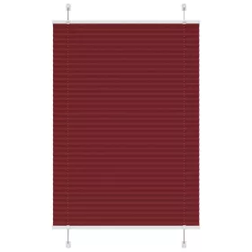   Pliszírozott redőny Bordeaux piros 100x100 cm szövetszélesség