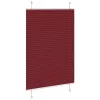 Pliszírozott redőny Bordeaux piros 100x100 cm szövetszélesség
