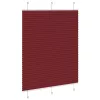 Pliszírozott redőny Bordeaux piros 110x100 cm szövetszélesség