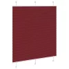 Pliszírozott redőny Bordeaux piros 115x100 cm szövetszélesség