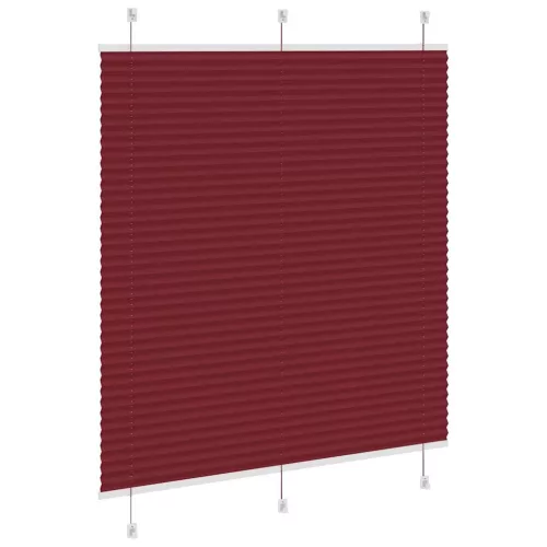 Pliszírozott redőny Bordeaux piros 115x100 cm szövetszélesség