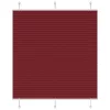 Pliszírozott redőny Bordeaux piros 120x100 cm szövetszélesség