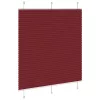 Pliszírozott redőny Bordeaux piros 120x100 cm szövetszélesség