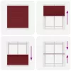 Pliszírozott redőny Bordeaux piros 120x100 cm szövetszélesség