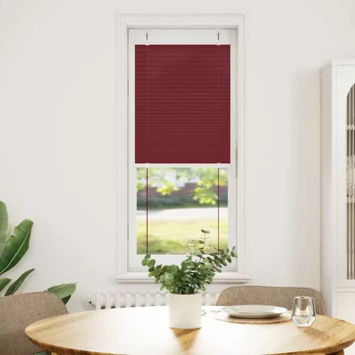 Pliszírozott redőny Bordeaux piros 40x150 cm szövetszélesség