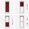 Pliszírozott redőny Bordeaux piros 40x150 cm szövetszélesség