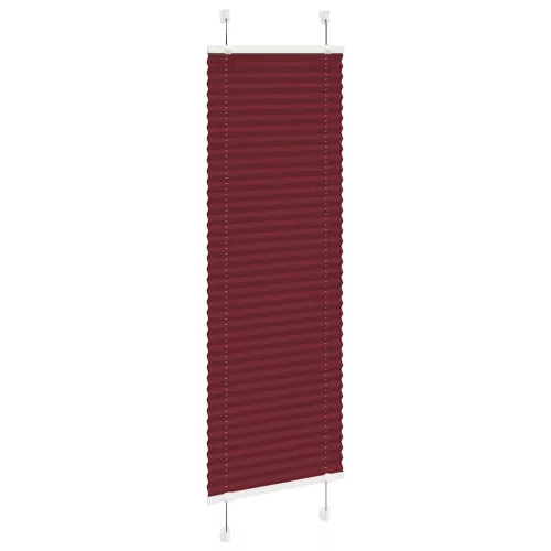 Pliszírozott redőny Bordeaux piros 45x150 cm Szövetszélesség