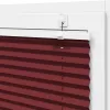 Pliszírozott redőny Bordeaux piros 45x150 cm Szövetszélesség