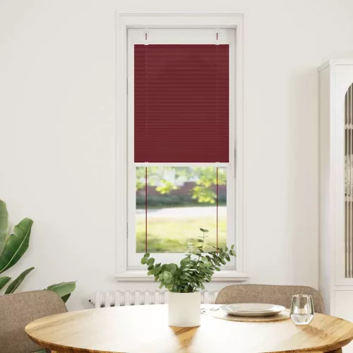 Pliszírozott redőny Bordeaux piros 50x150 cm szövetszélesség