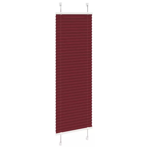 Pliszírozott redőny Bordeaux piros 50x150 cm szövetszélesség