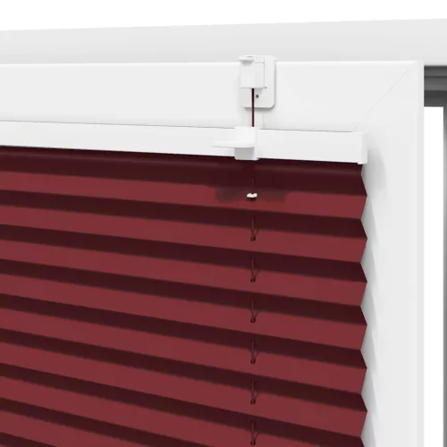 Pliszírozott redőny Bordeaux piros 50x150 cm szövetszélesség
