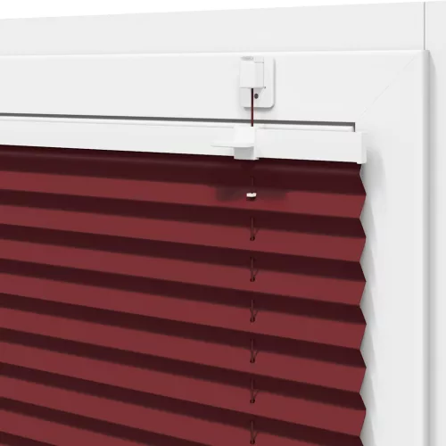 Pliszírozott redőny Bordeaux piros 50x150 cm szövetszélesség
