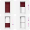 Pliszírozott redőny Bordeaux piros 55x150 cm Szövetszélesség