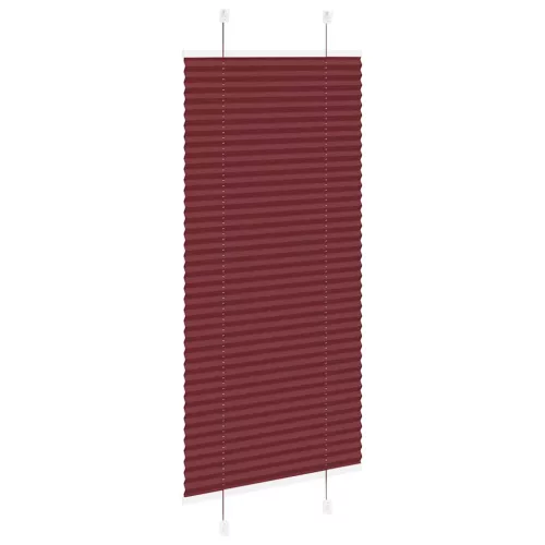 Pliszírozott redőny Bordeaux piros 60x150 cm Szövetszélesség