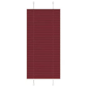   Pliszírozott redőny Bordeaux piros 65x150 cm szövetszélesség